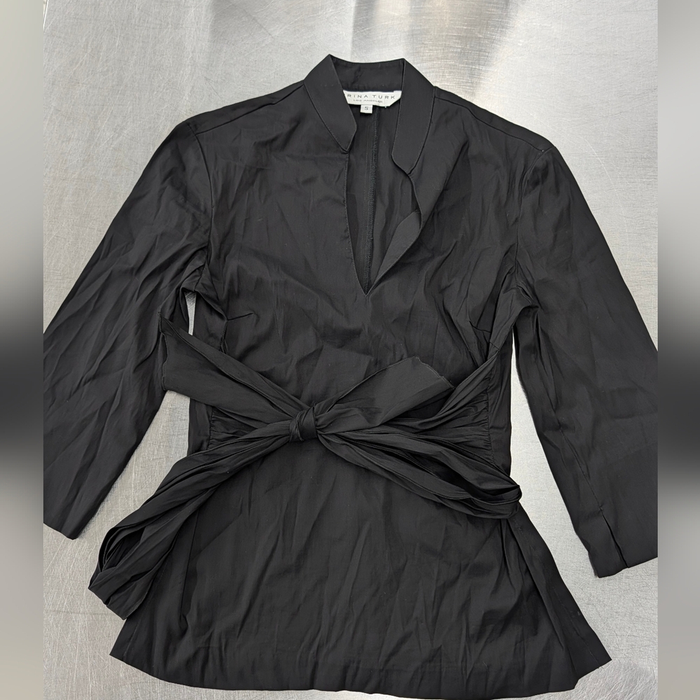 Trina Turk Classic Black Blouse
